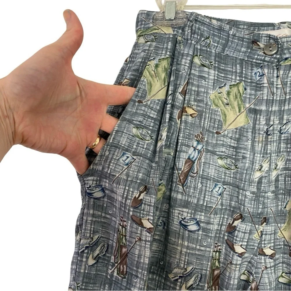 Vintage 80s 90s Golf Shorts Womens Size Small Alexa Stirling Made In USA